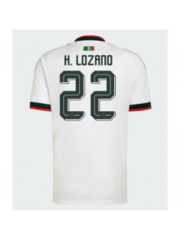 Mexiko Hirving Lozano #22 Replika Borta Kläder VM 2026 Kortärmad